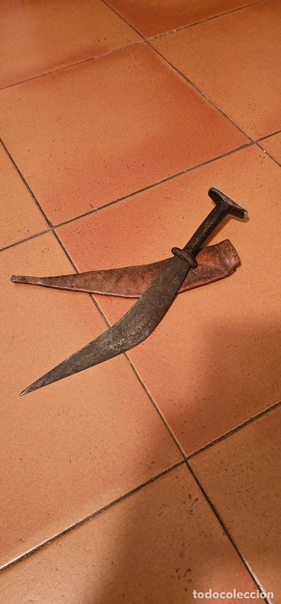 Militaria: Precioso cuchillo africano afar Etiop&iacute;a muy antiguo