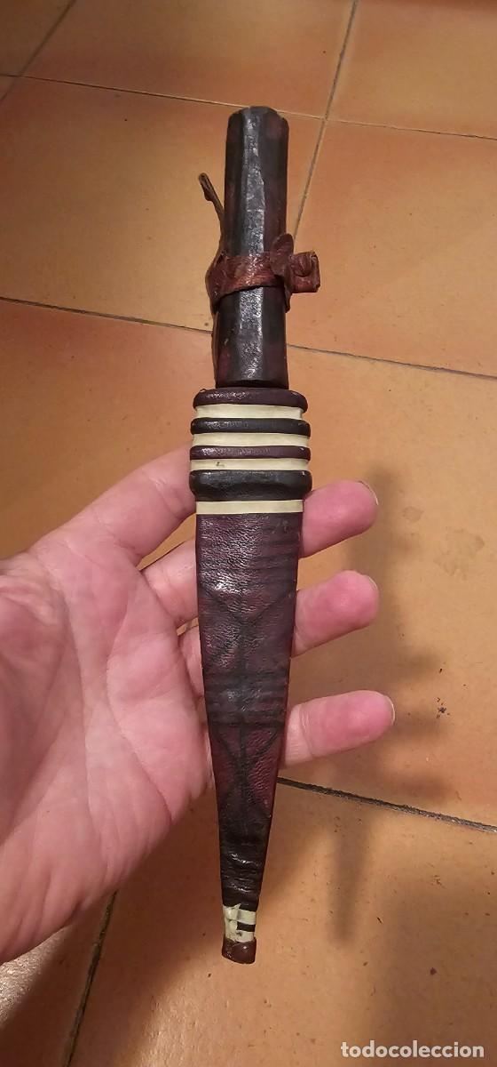 Militaria: Precioso cuchillo africano quiz&aacute;s nuba antiguo