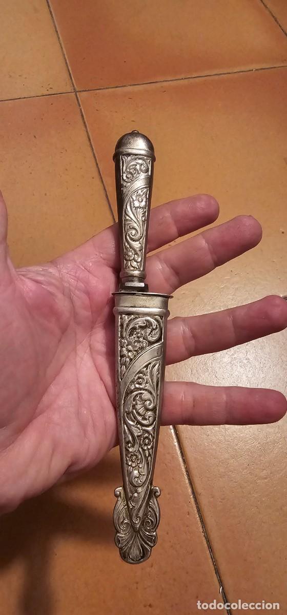 Militaria: Precioso peque&ntilde;o facon argentino marcado plata