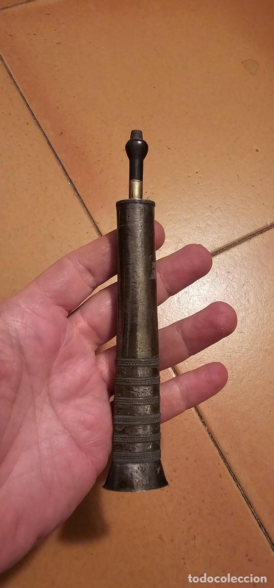 Militaria: Precioso peque&ntilde;o cuchillo birmania con curiosa hoja y plata
