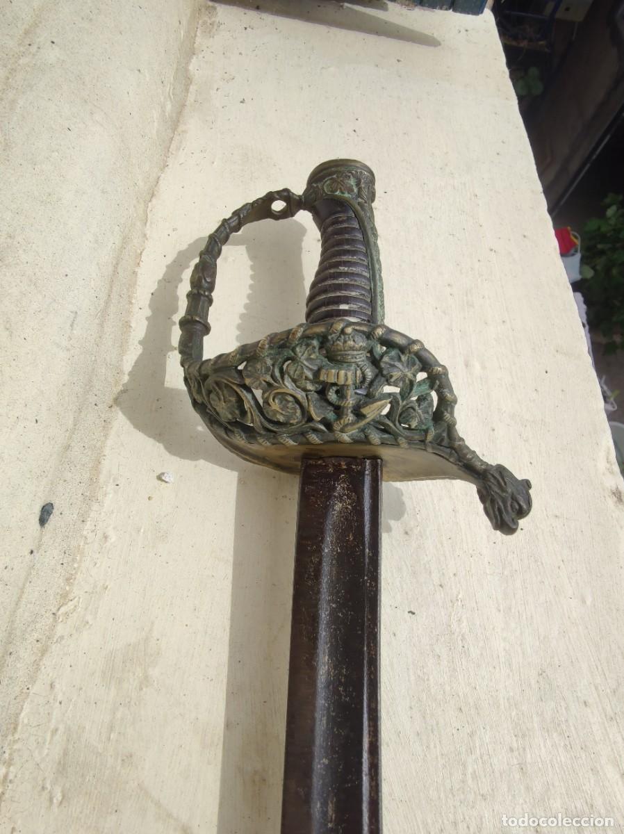 Militaria: Sable franc&eacute;s de oficial de marina. Modelo 1837