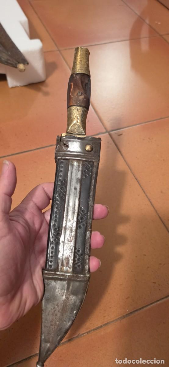Militaria: Importante cuchillo grande espa&ntilde;ol siglo XIX