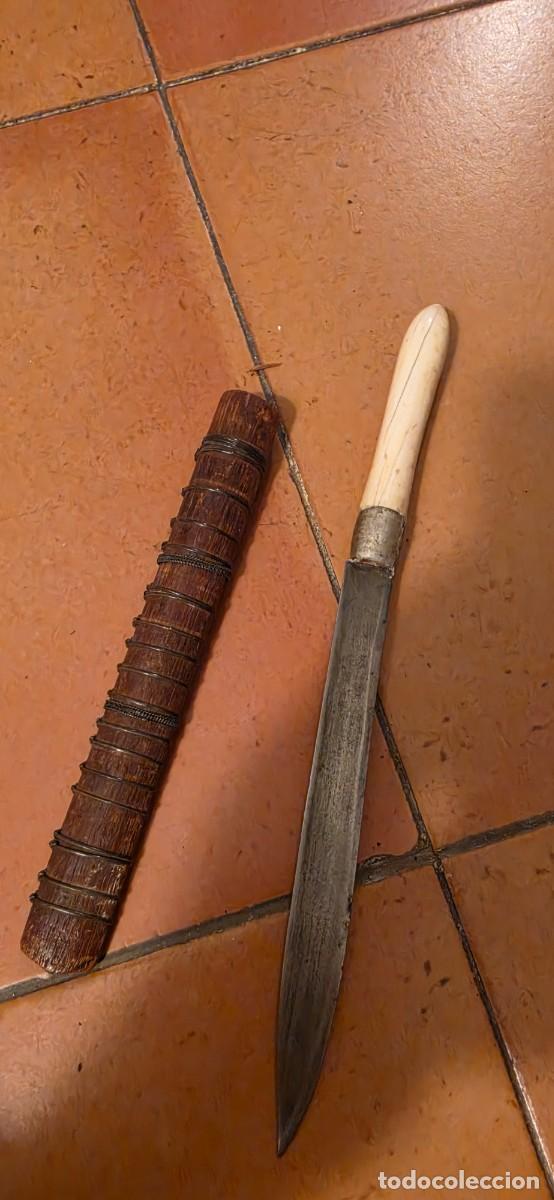 Militaria: Precioso dhar birmano muy antiguo