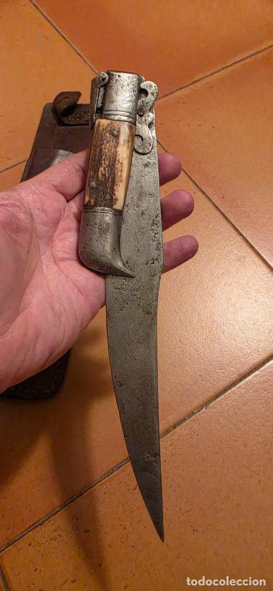 Militaria: Preciosa navaja espa&ntilde;ola gran tama&ntilde;o siglo XIX