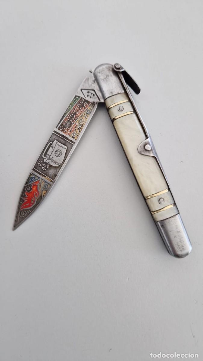 Militaria: NAVAJA DE SANTA CRUZ GRABADA