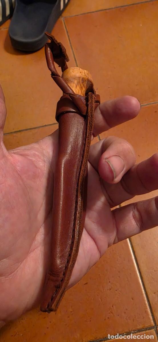 Militaria: Precioso pukko ni&ntilde;o fines madera abedul firmado