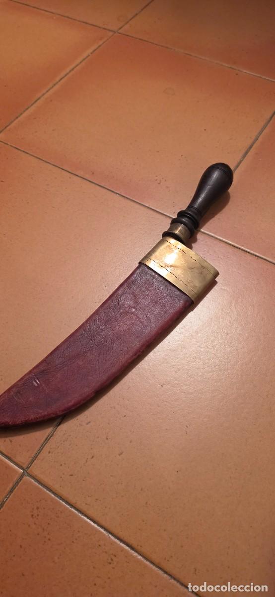 Militaria: Gigante cuchillo espa&ntilde;ol muy abrigip siglo XIX XX