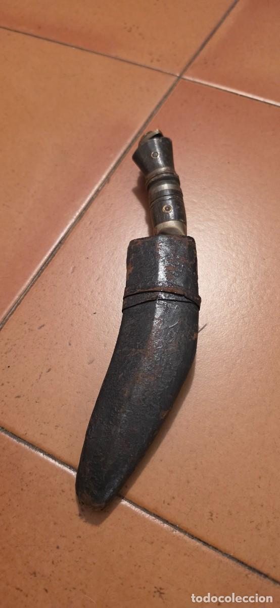 Militaria: Precioso y antiguo kukri peque&ntilde;o tama&ntilde;o uso