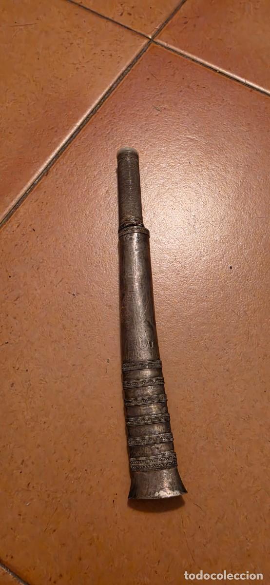 Militaria: Peque&ntilde;o cuchillo dha plata y nacar