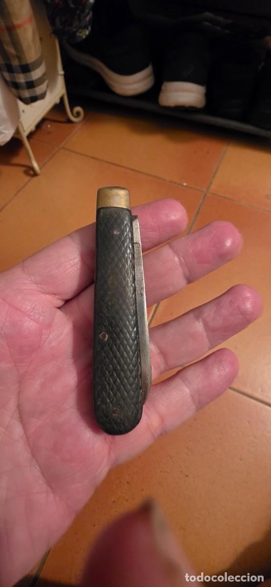Militaria: Preciosa navaja antigua inglesa tipo militar firmada
