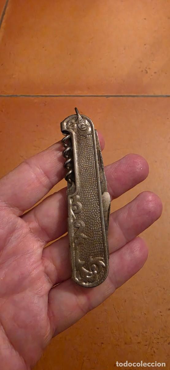 Militaria: Muy antigua navaja multiusos hierro