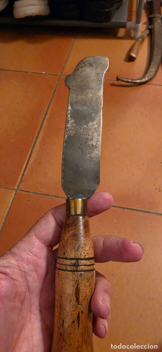 Militaria: antiguo cuchillo tipo podadera espa&ntilde;ol