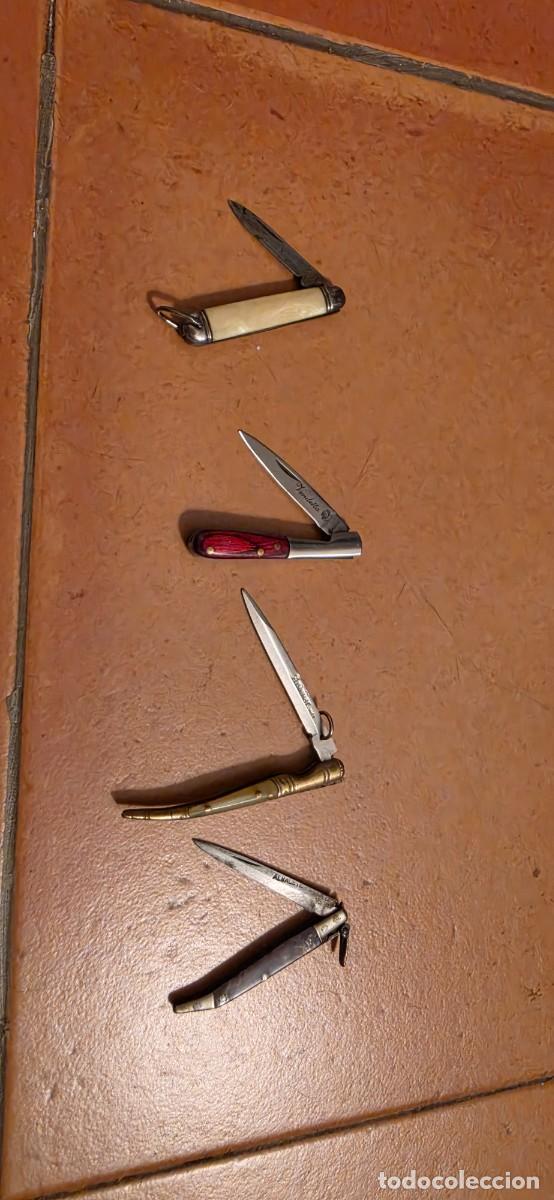 Militaria: Conjunto de navajas peque&ntilde;as firmadas