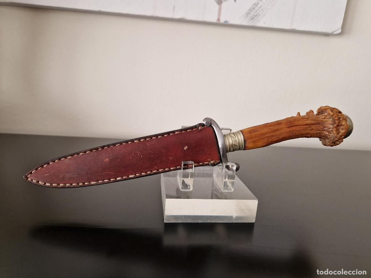 Militaria: CUCHILLO ANTIGUO CON MANGO DE ASTA - Foto 12