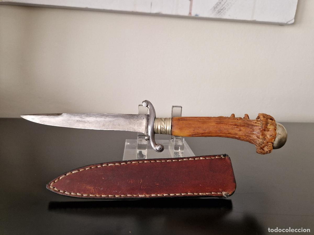 Militaria: CUCHILLO ANTIGUO CON MANGO DE ASTA - Foto 13