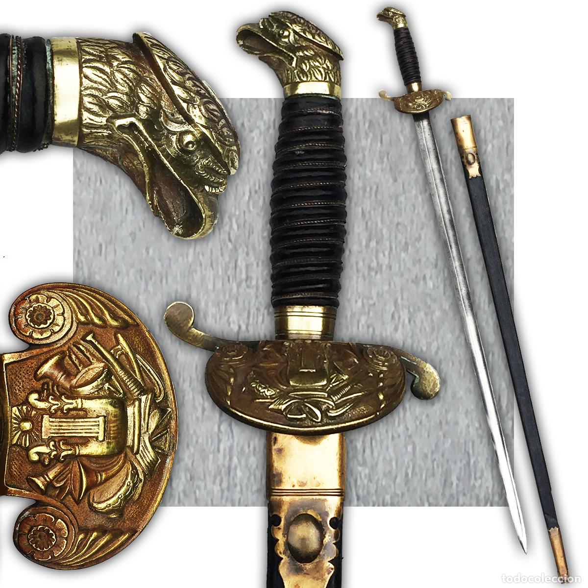 Militaria: TRES RARE &Eacute;P&Eacute;E USA - OFFICIER SUP&Eacute;RIEUR CORPS DE MUSIQUE 1861-65