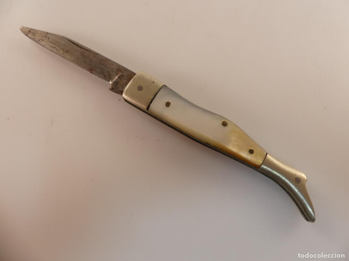 Militaria: NAVAJA DE BOLSILLO CACHAS DE NACAR OBJETO DE COLECCION