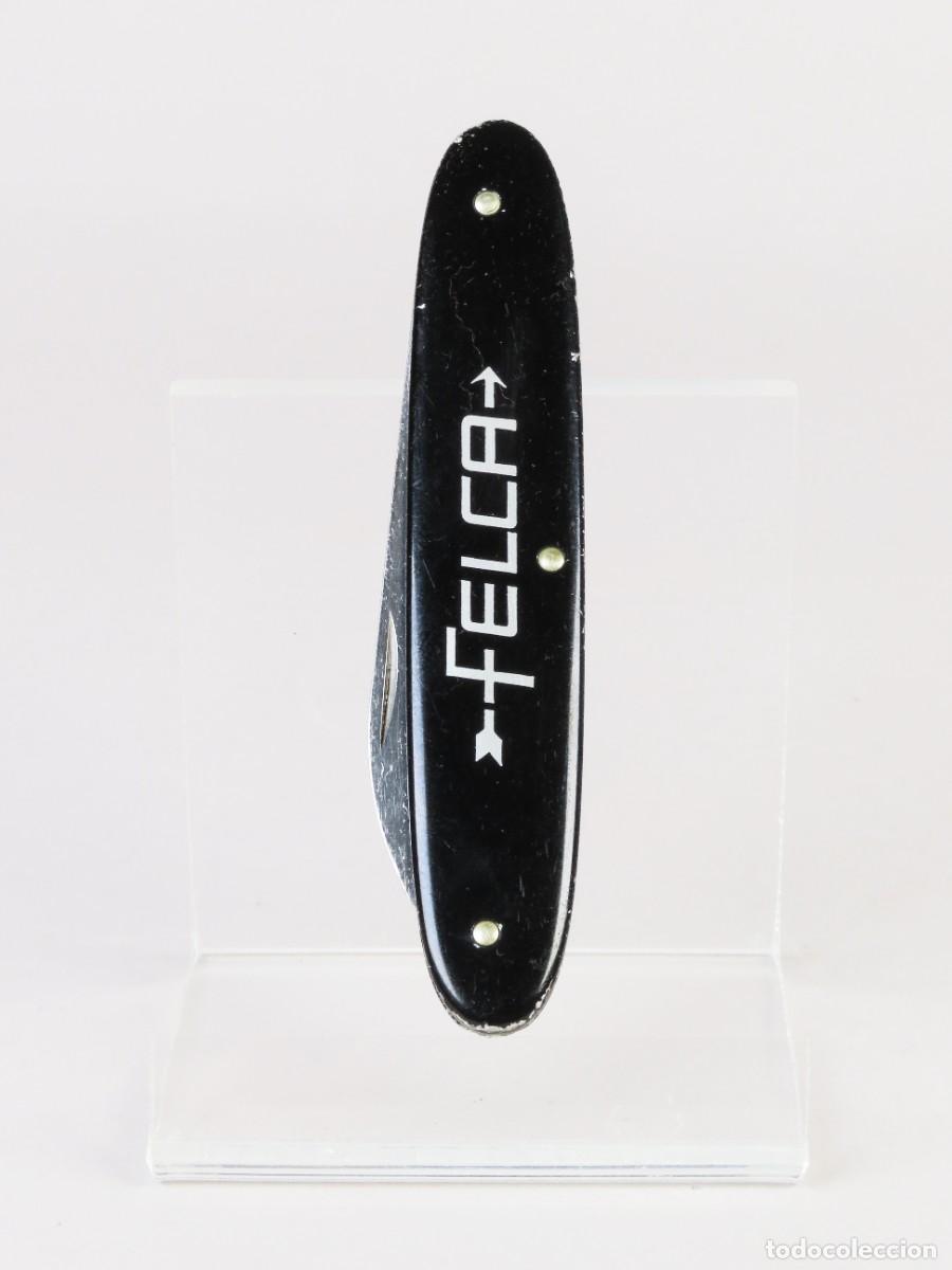 Militaria: Navaja de aluminio hoja de acero Elinox Victorinox publicidad Felca Suiza a&ntilde;os 60