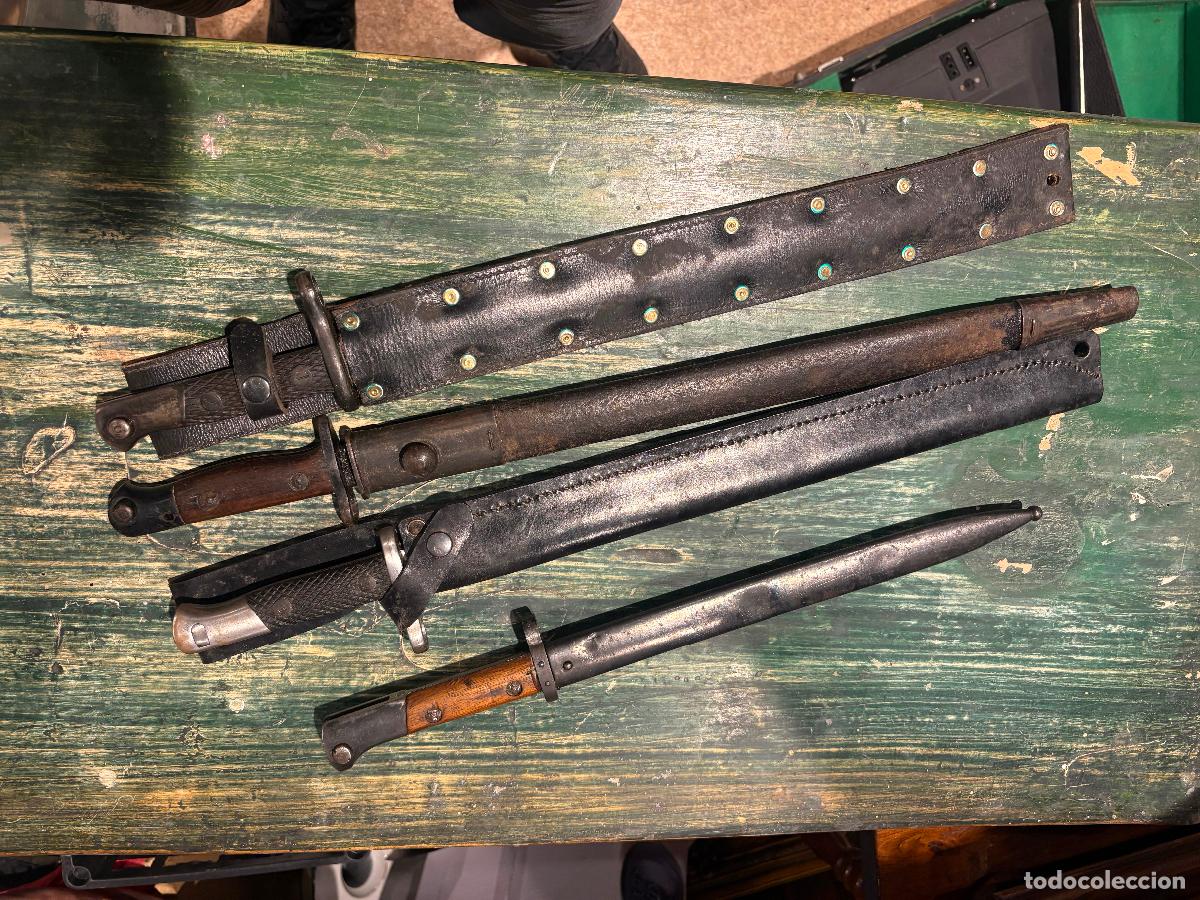 Militaria: Lote de bayonetas de gran tama&ntilde;o Toledo marcadas