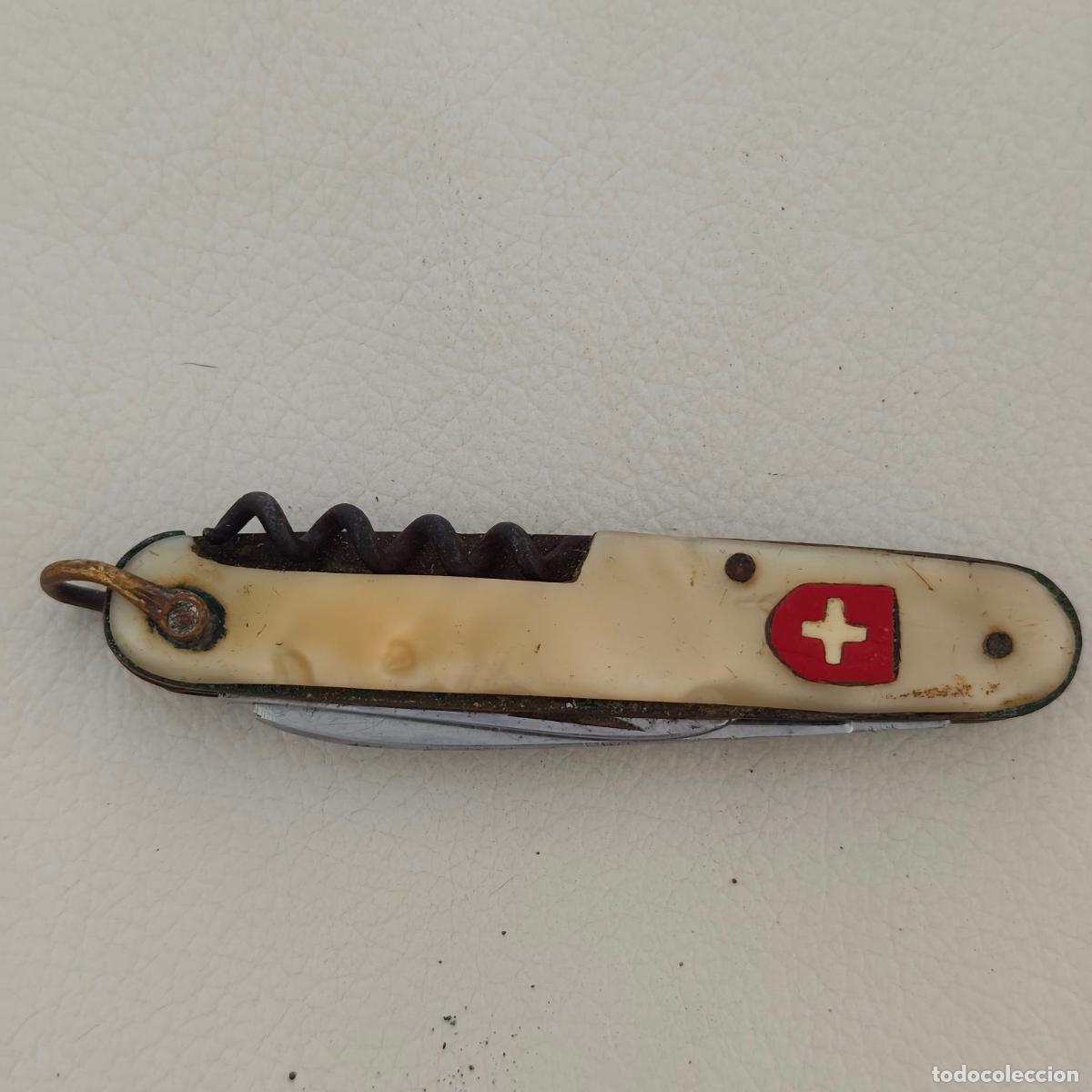 Militaria: Navaja multiusos Iher Suiza inox abierta 15 cm aproximadamente