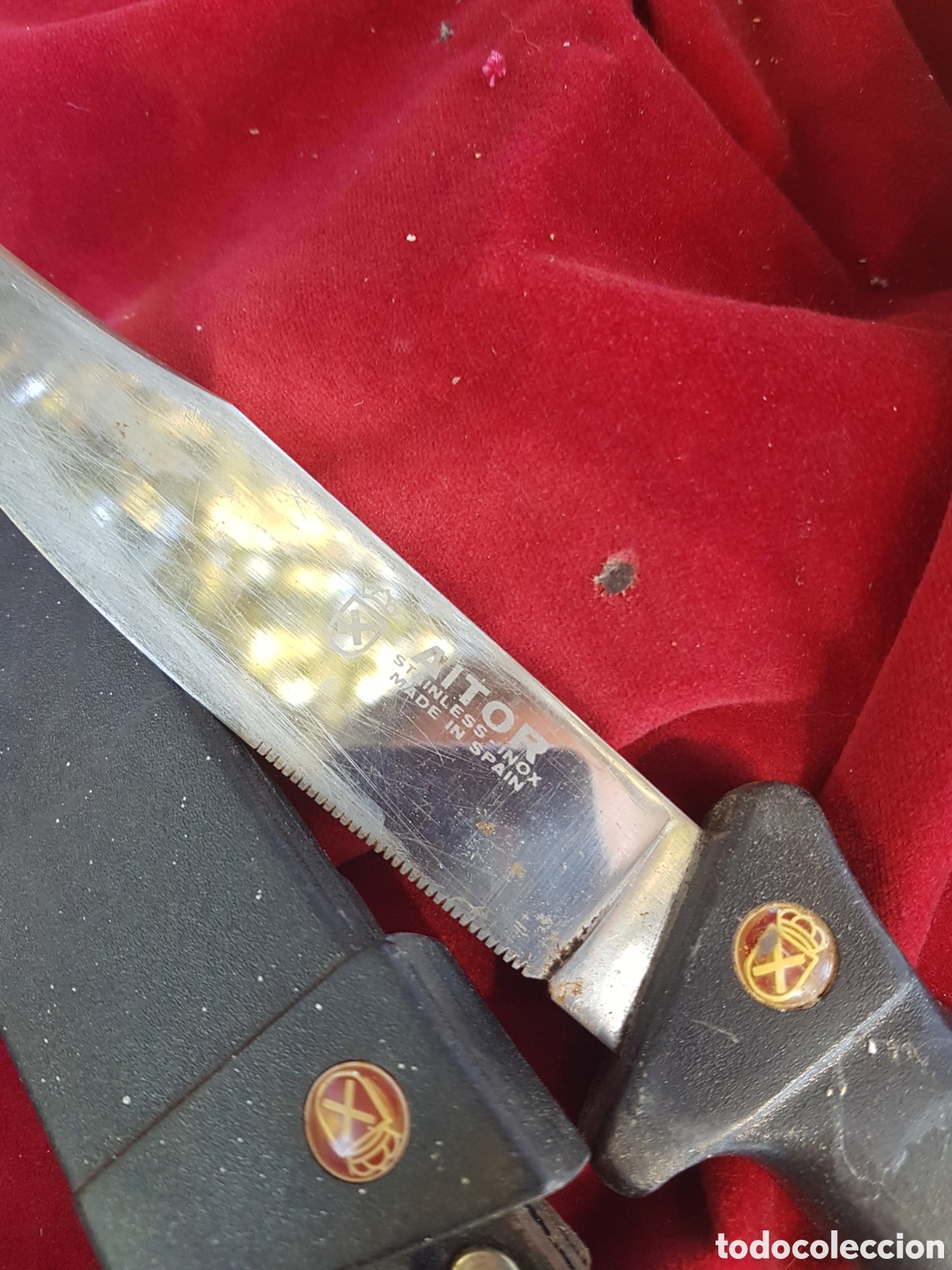 Militaria: ANTIGUO MACHETE AITOR USADO - Foto 2