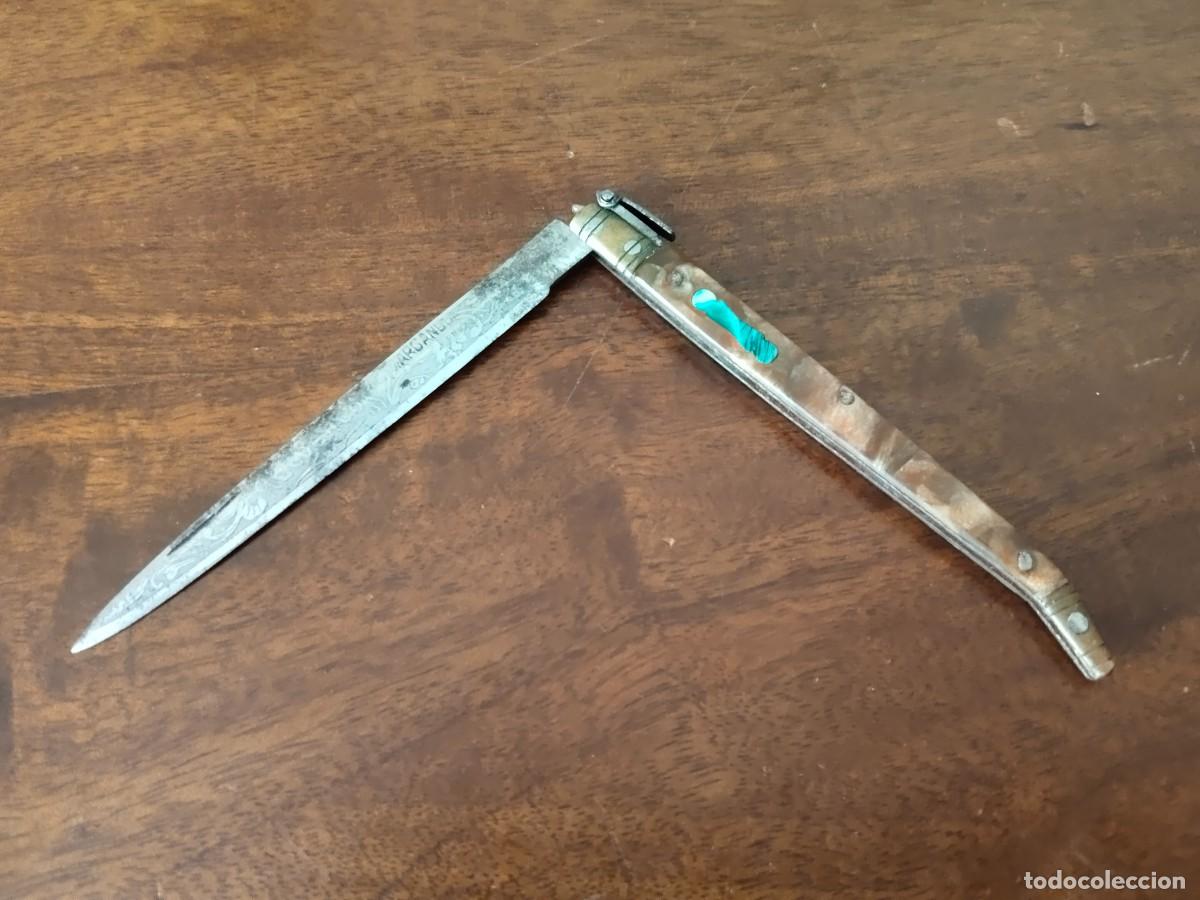 Militaria: Antiguo estilete. Recuerdo &rdquo;Arganda&rdquo;?