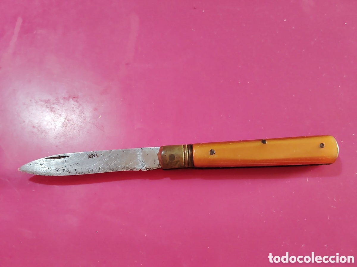 Militaria: Navaja de bolsillo tipo frutera o cabritera. A&ntilde;os 60