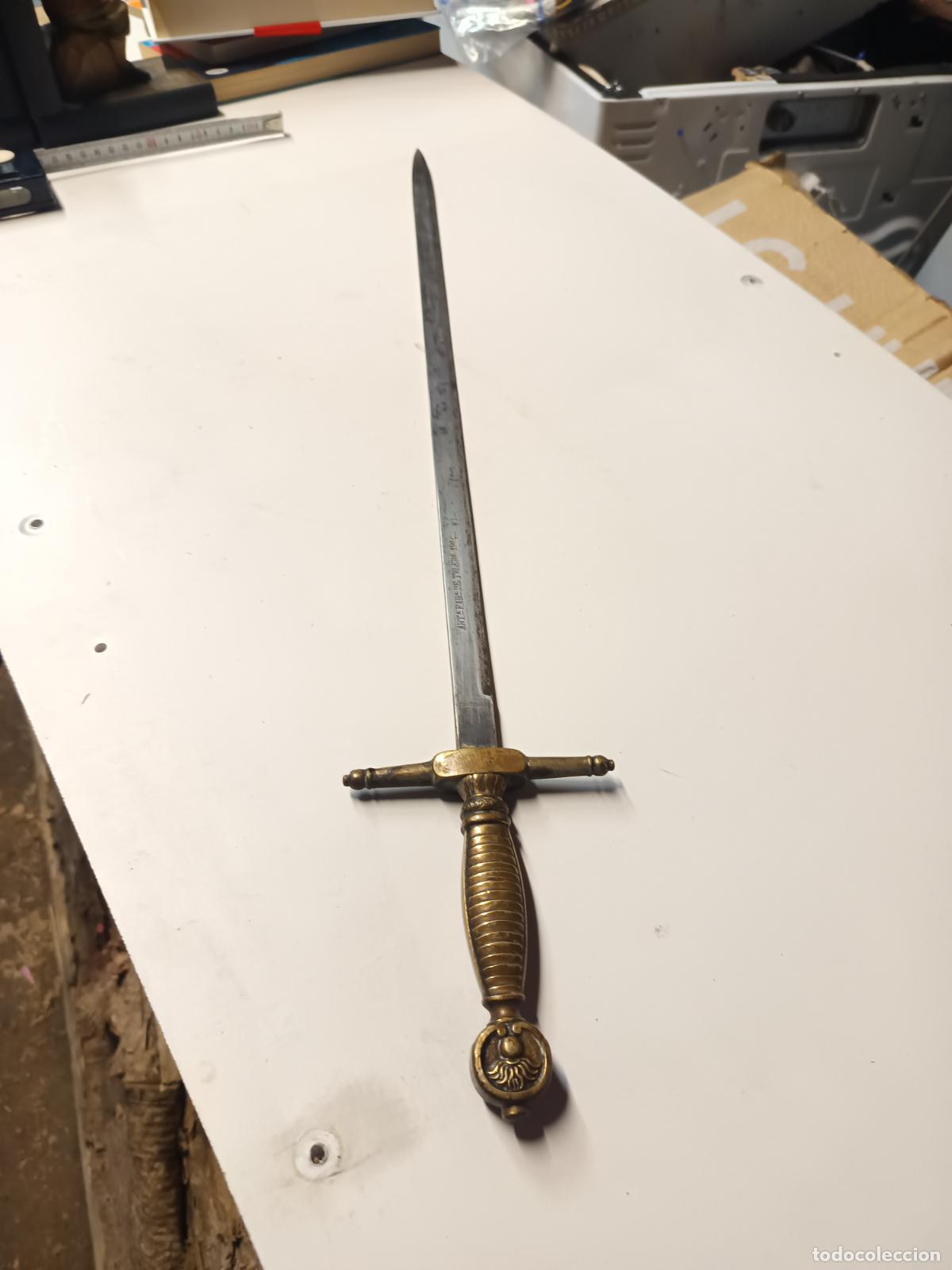 Militaria: MACHETE MUSICO DE ARTILLERIA MODELO1860, FABRICA DE TOLEDO 1904.
