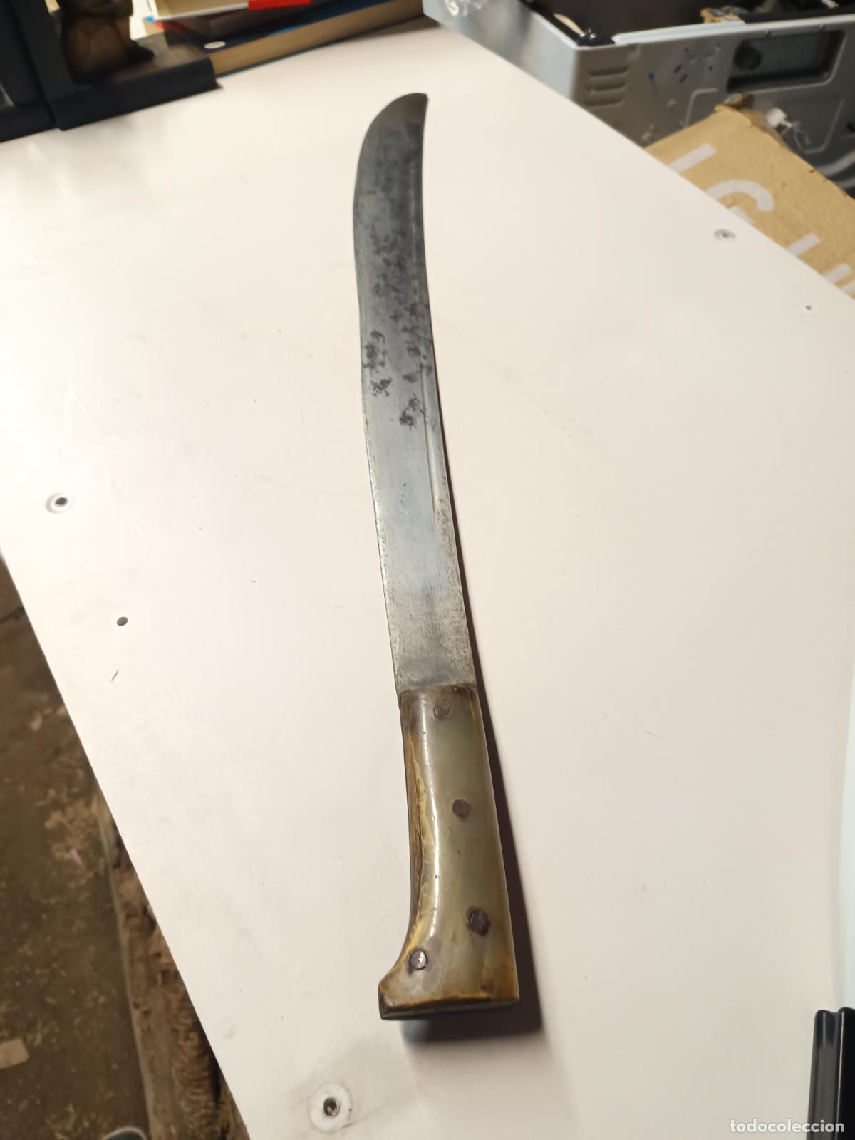Militaria: ANTIGUO Y GRAN MACHETE TIPO COLLINS LEGITIMUS, GUERRA DE CUBA S. XIX, 68 CM.