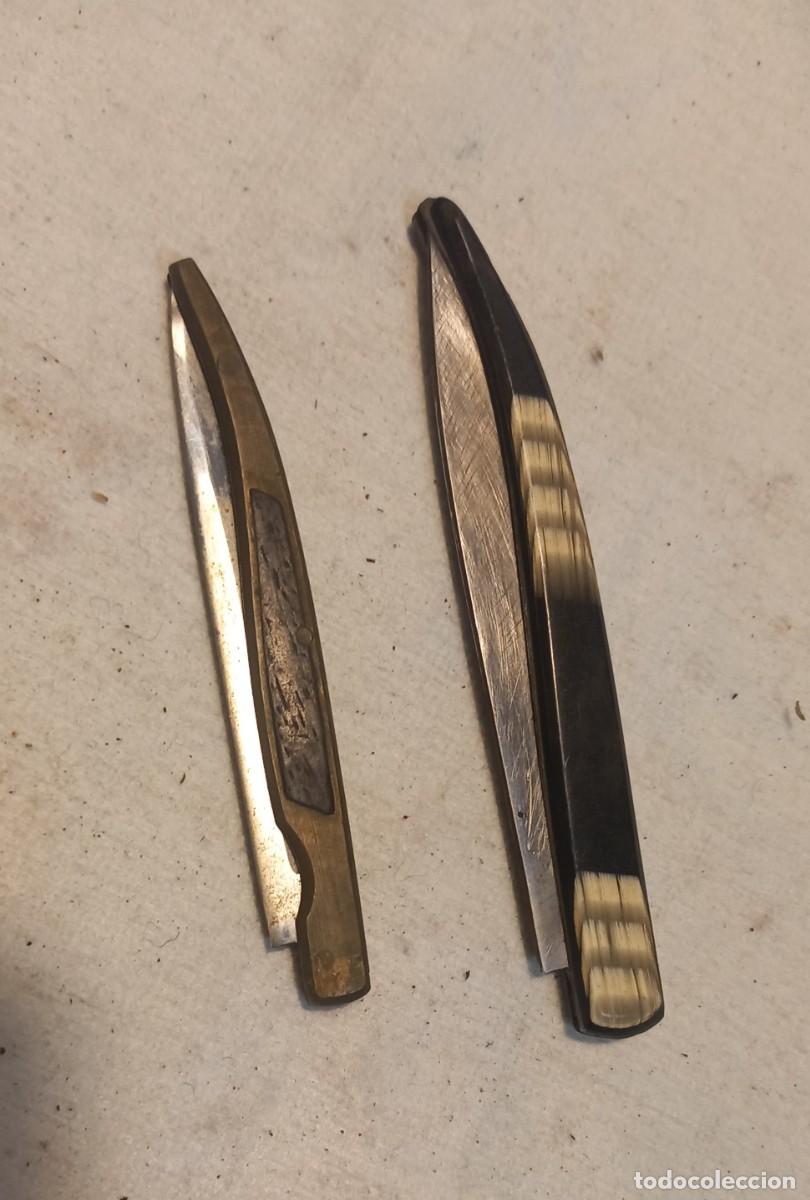 Militaria: Bonitas navajas tipo estilete