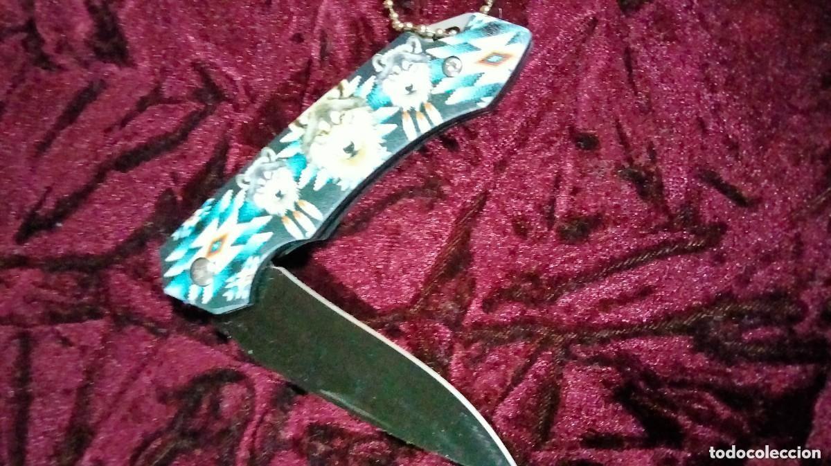 Militaria: navaja de caza y camping de acero inoxidable con dise&ntilde;o de camuflaje, cuchillo de alta dureza