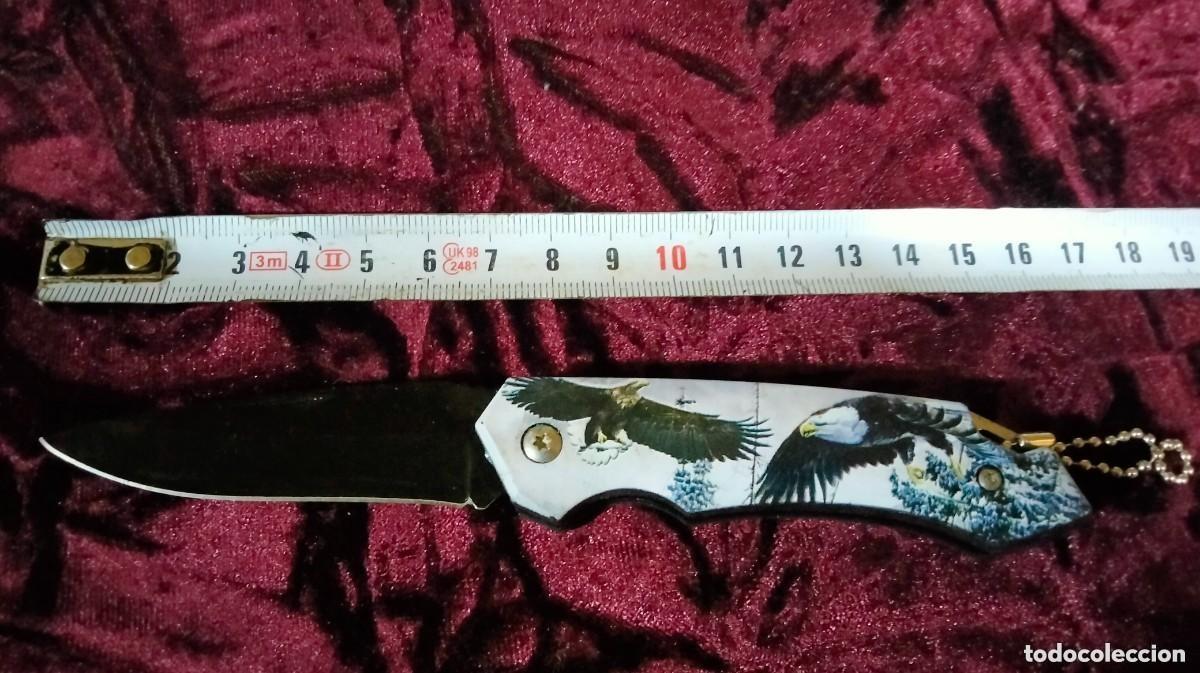Militaria: navaja de caza y camping de acero inoxidable con dise&ntilde;o de camuflaje, cuchillo de alta dureza