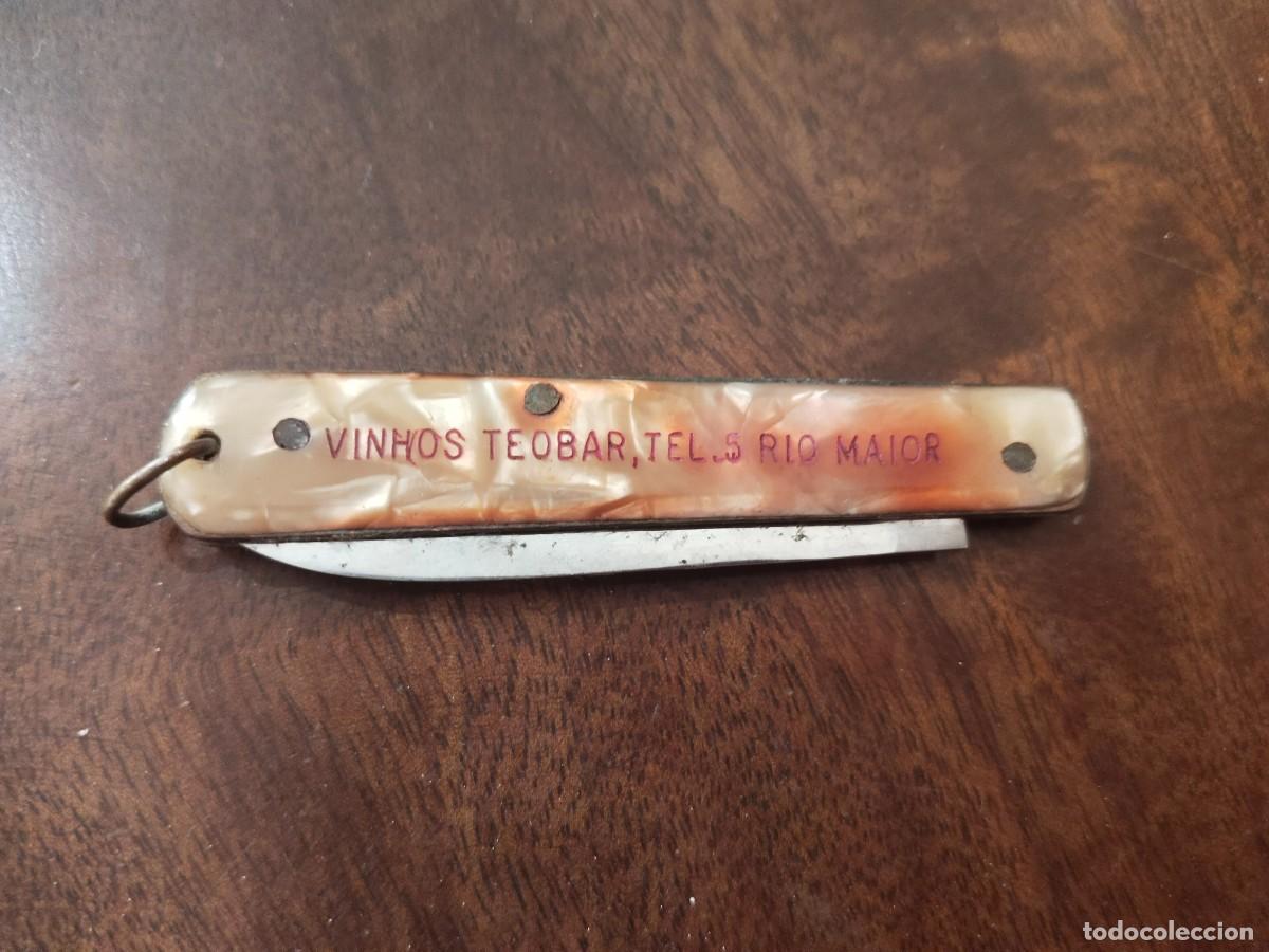 Militaria: Portugal. Navaja publicitaria Vinhos Teobar. Jo&atilde;o T. Barbosa.