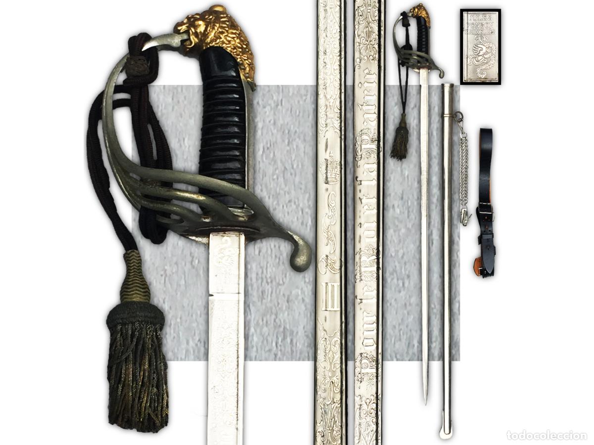 Militaria: ABL TRES RARE SABRE DE COMMISSAIRE JULES FONSON LEOPOLD III ORIGINAL