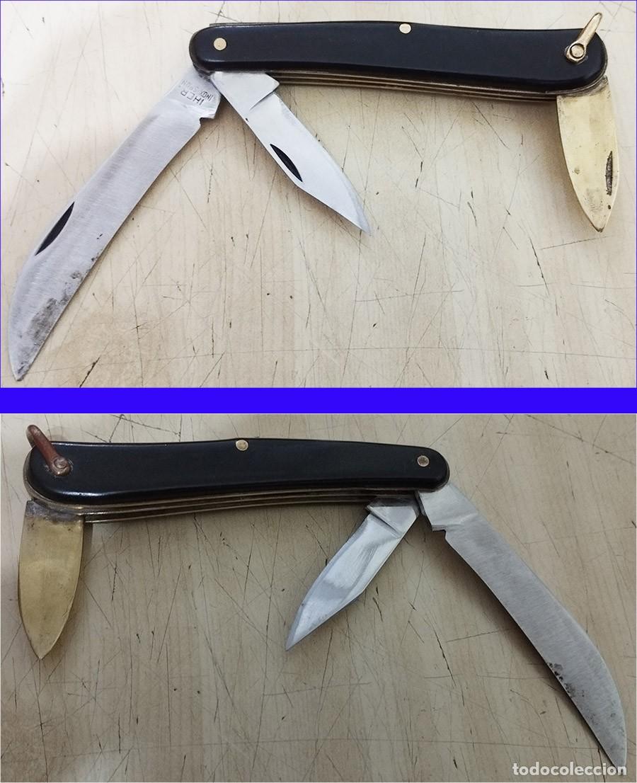 Militaria: ANTIGUA NAVAJA IHER 3 USOS MIDE 9.50 CERRADA 17 CM ABIERTA