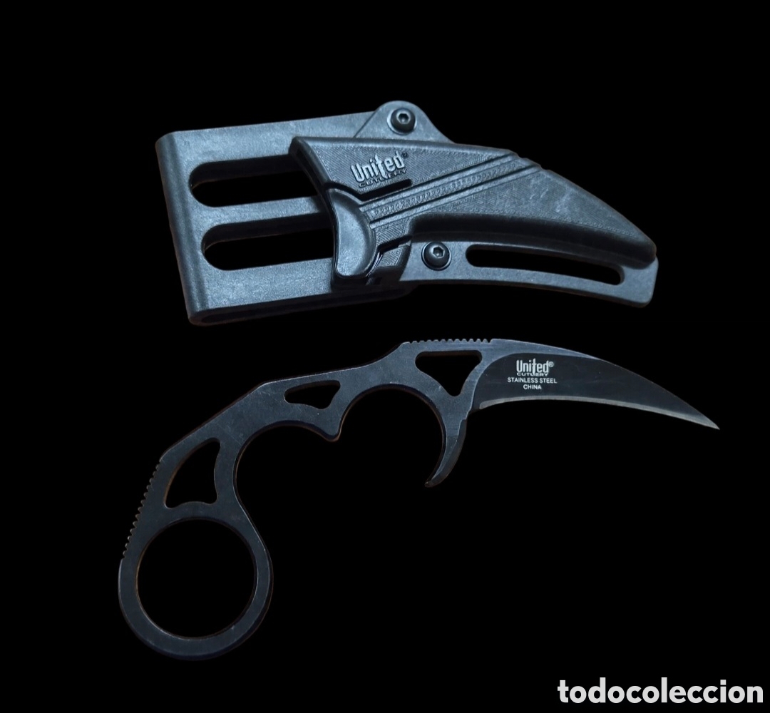 Militaria: United Undercover tactico UC2732B Sonic Kerambit con su funda original