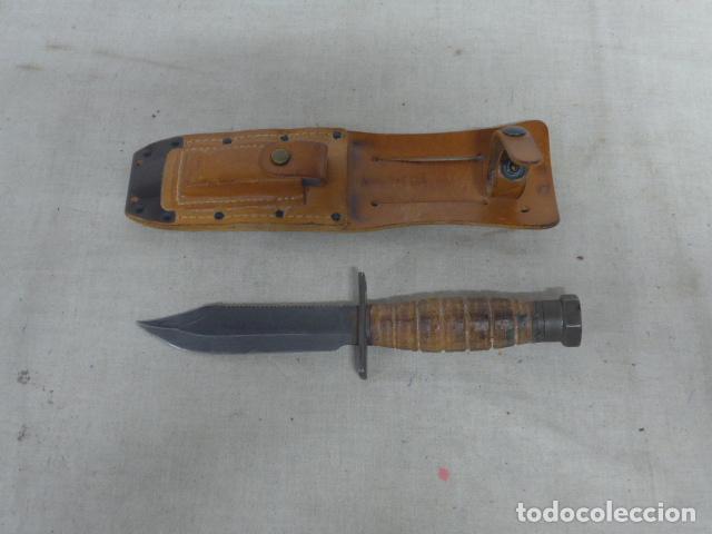 Militaria: Antiguo cuchillo de combate de piloto americano de la USAF de 1986, Ontario 1-86, Estados Unidos