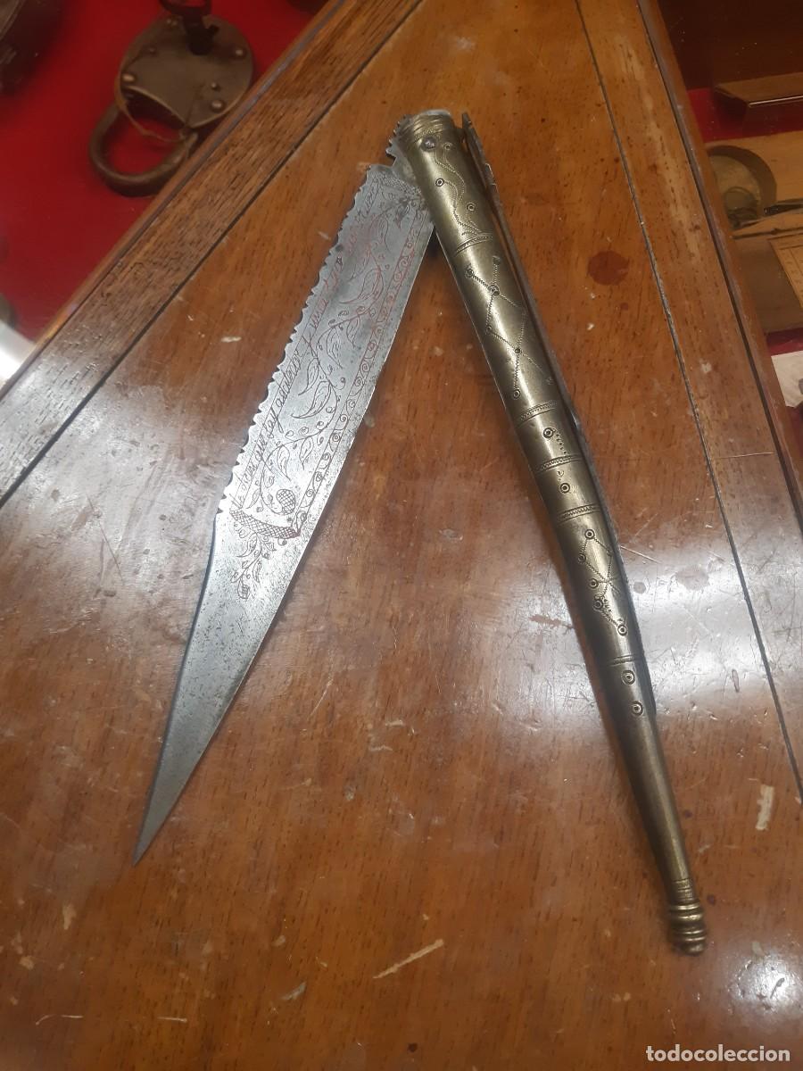 Militaria: NAVAJA SANTACRUCE&Ntilde;A O MUDELANA. 64,50 cm.