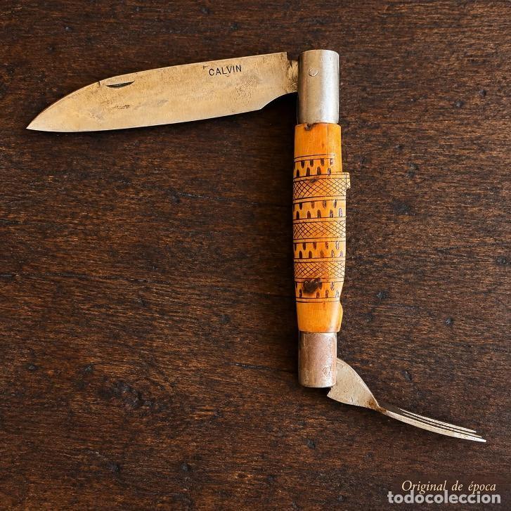 Militaria: (NA-260904)NAVAJA TARAMUNDI MEDIDA EXTRA GRANDE Amancio Calv&iacute;n Mon artesano cuchillero