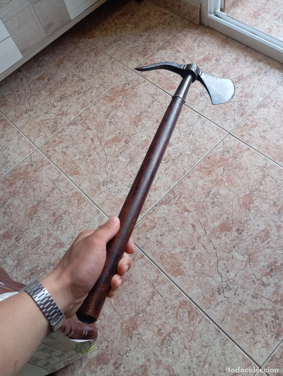 Militaria: Preciosa hacha de guerra Turca siglo 19