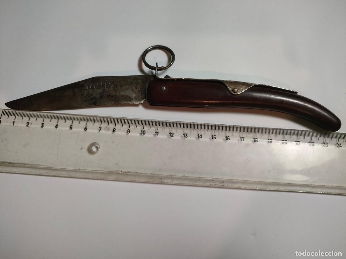 Militaria: Antigua Navaja de Anillo Okapi &ndash; Carraca de 6 Pi&ntilde;ones (6 Clicks) | Vintage Alemania