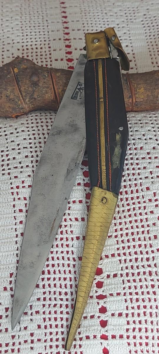 Militaria: Antigua navaja de Solsona hecha por Joan Costa