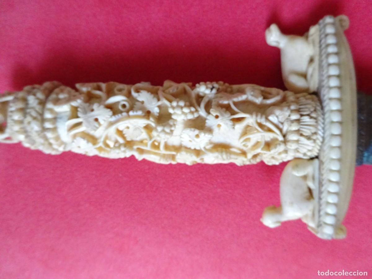 Militaria: couteau de chasse de pr&eacute;sent XIXe - Foto 4