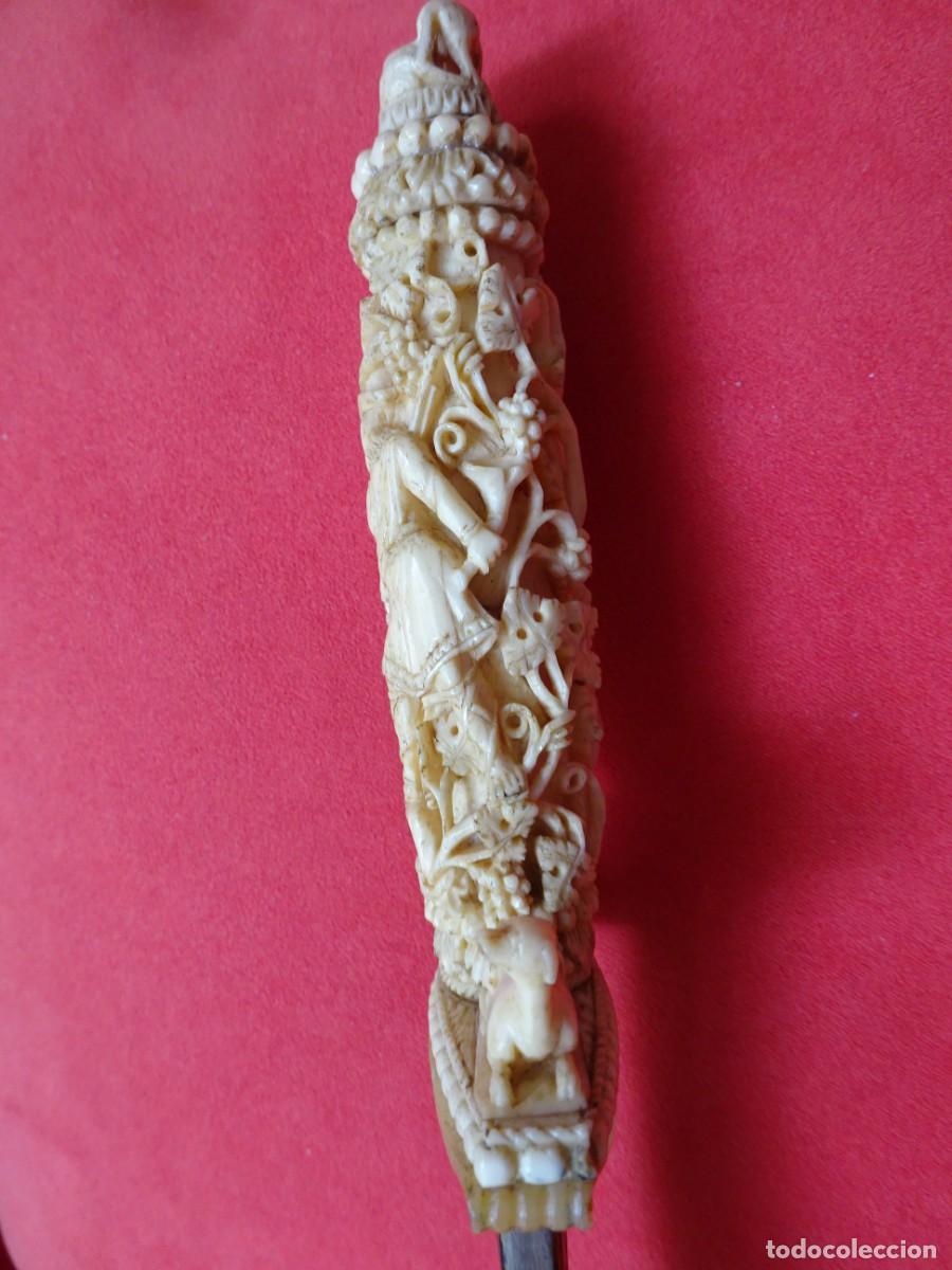 Militaria: couteau de chasse de pr&eacute;sent XIXe - Foto 6