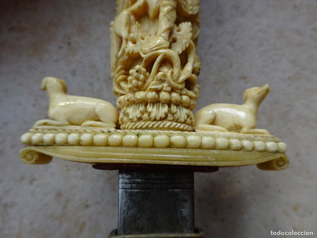 Militaria: couteau de chasse de pr&eacute;sent XIXe - Foto 9