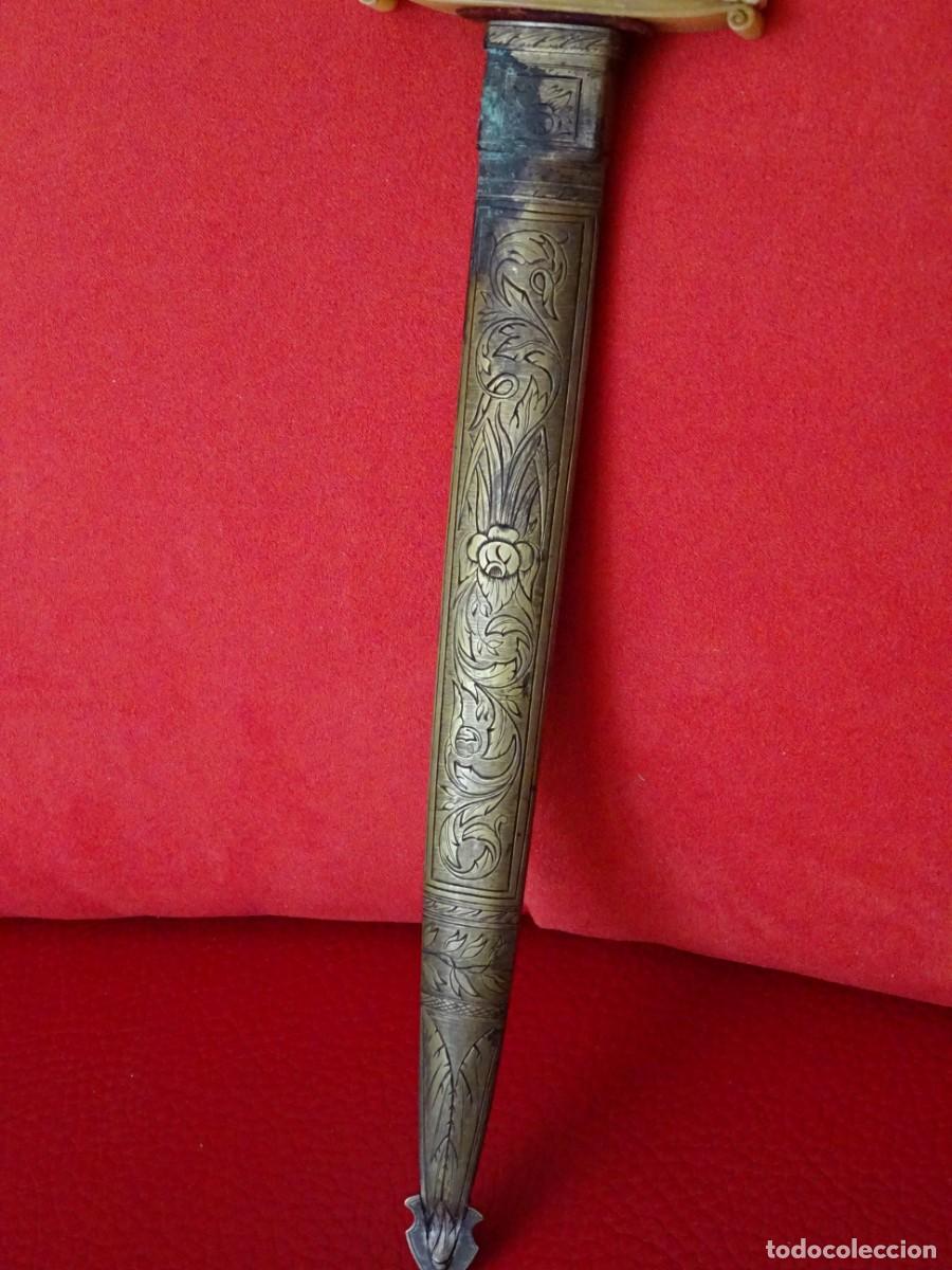 Militaria: couteau de chasse de pr&eacute;sent XIXe - Foto 15