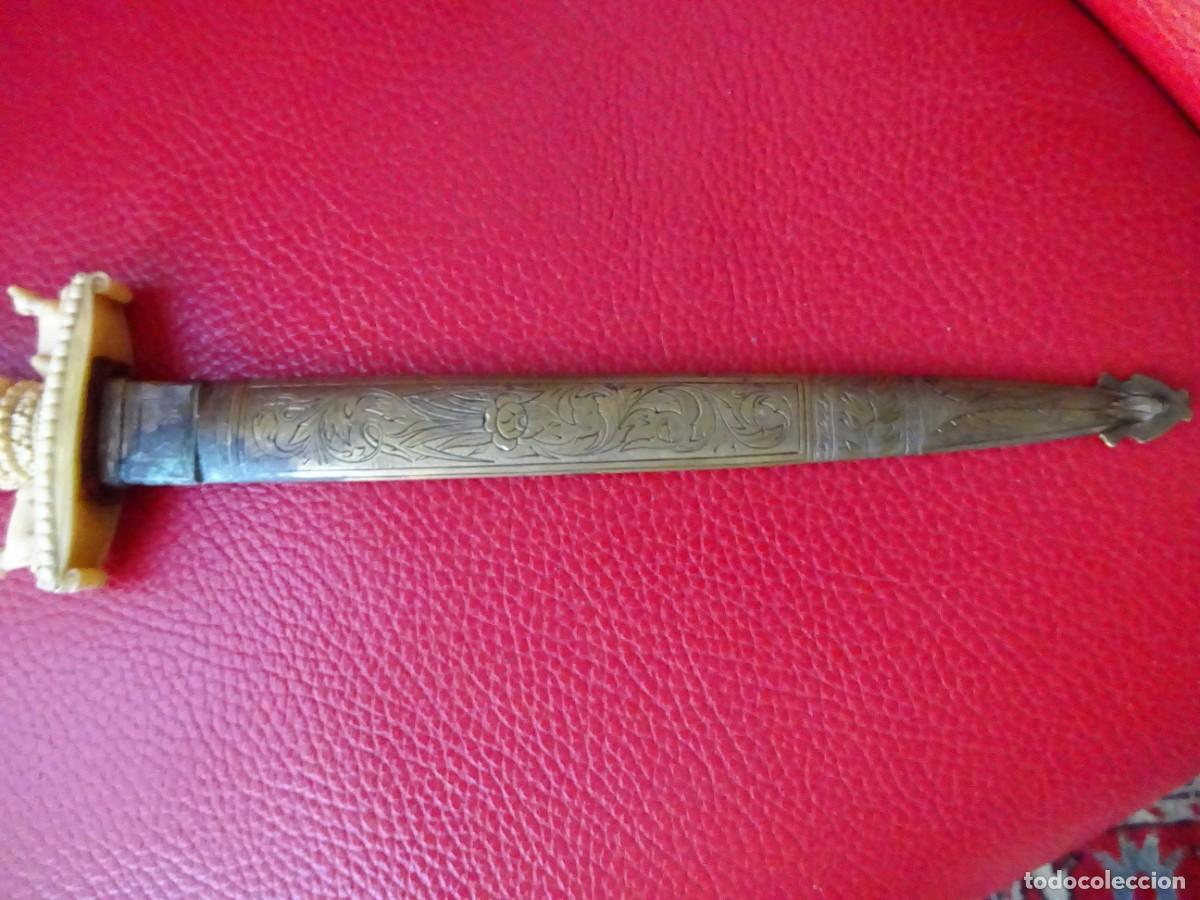 Militaria: couteau de chasse de pr&eacute;sent XIXe - Foto 18