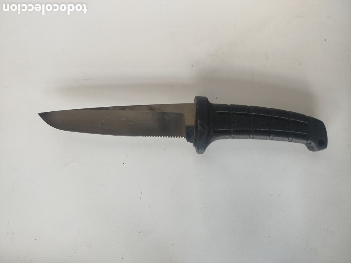 Militaria: CUCHILLO AITOR EUSHI JUNIOR CON FUNDA DE CUERO. - Foto 4