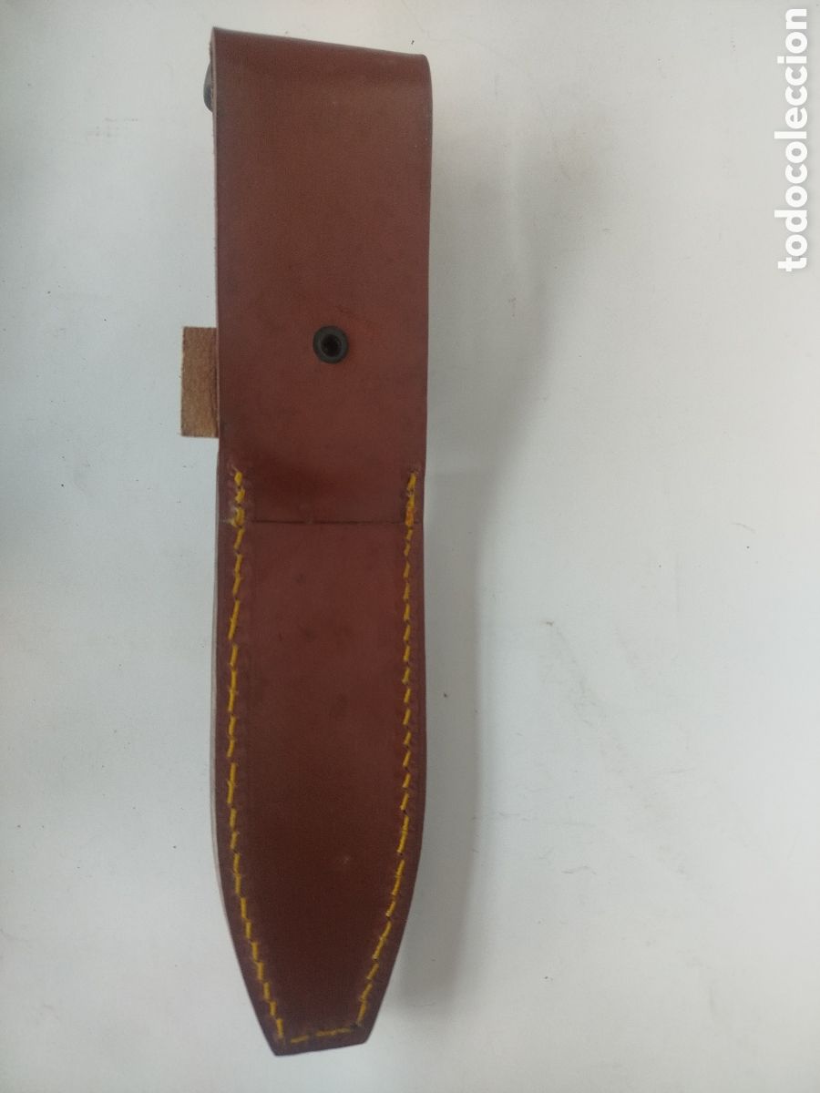 Militaria: CUCHILLO AITOR EUSHI JUNIOR CON FUNDA DE CUERO. - Foto 5