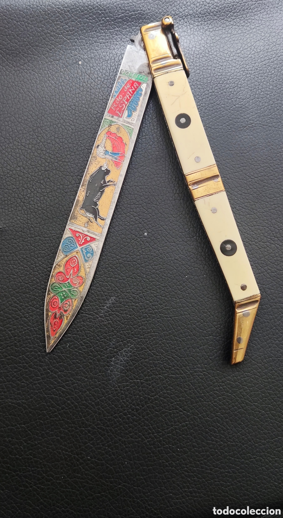 Militaria: Navaja antigua Santa Cruz de Mudela